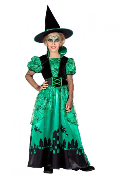 Jurkje heks groen lang