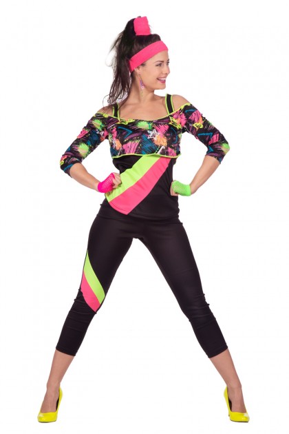 Retro Aerobic fitness outfit (V)