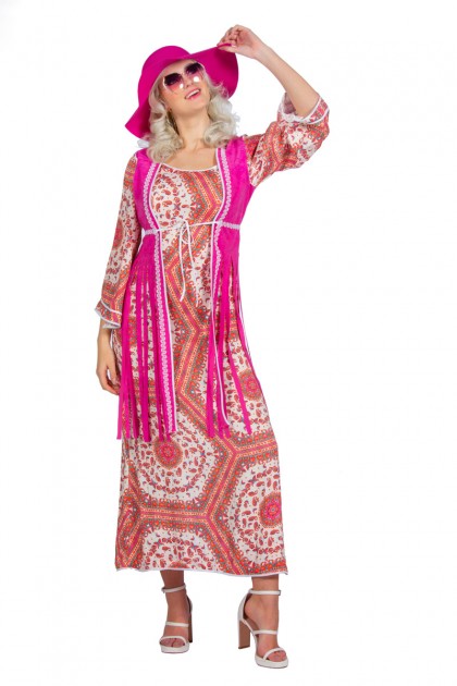 Hippie lange jurk (V)
