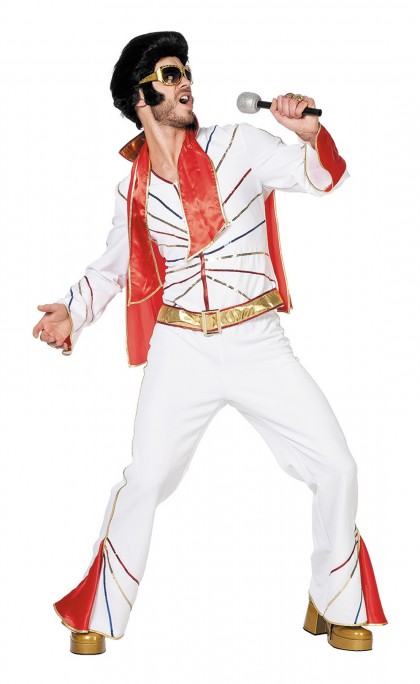 Mr. Elvis met sjaal